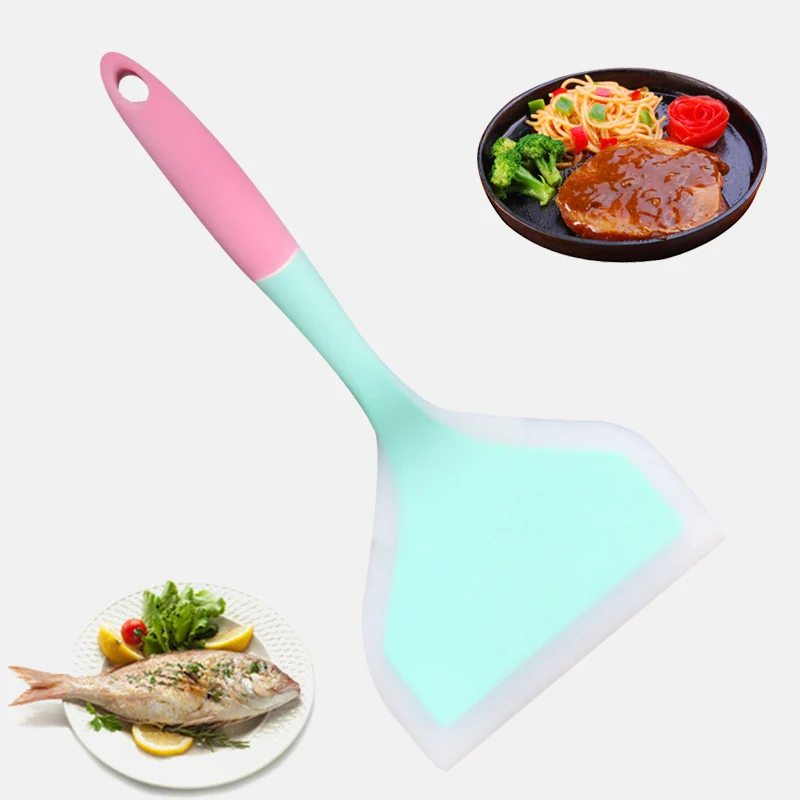 

Cooking Utensils Food Lifters Beef Meat Egg Scraper Wide Shovel Non-stick silicone Turners for crepes Pizza spatula