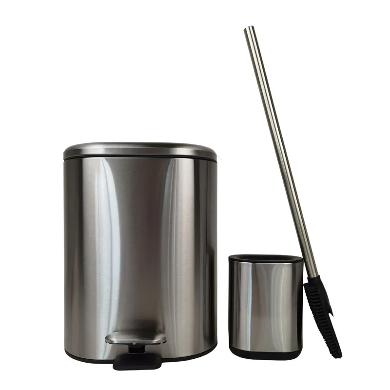 

luxury stainless steel waste bins 6L, Stainless,black and white