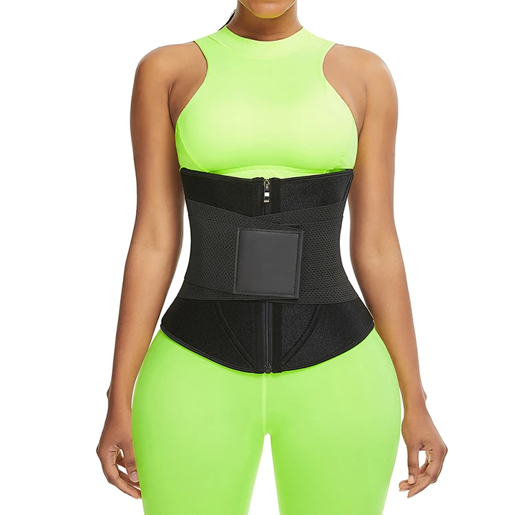 

Amazon hot sale durable and breathable and skin friendly slim sport waist support for sports users, Black.red