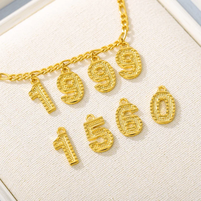 

18K Gold Stainless Steel Women Name Anklet DIY Custom Year Anklet For Summer