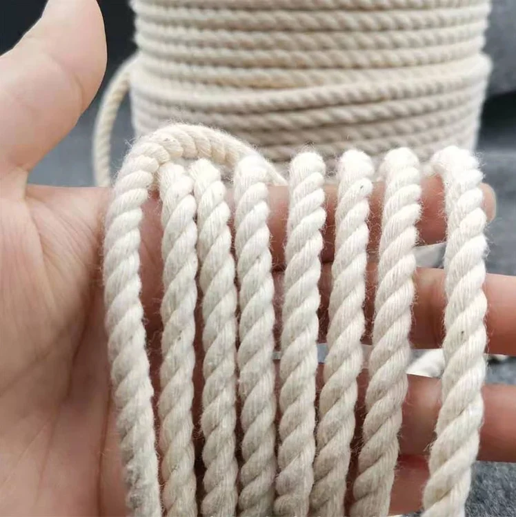 

Wholesale nature color cotton rope macrame cord for DIY decorative