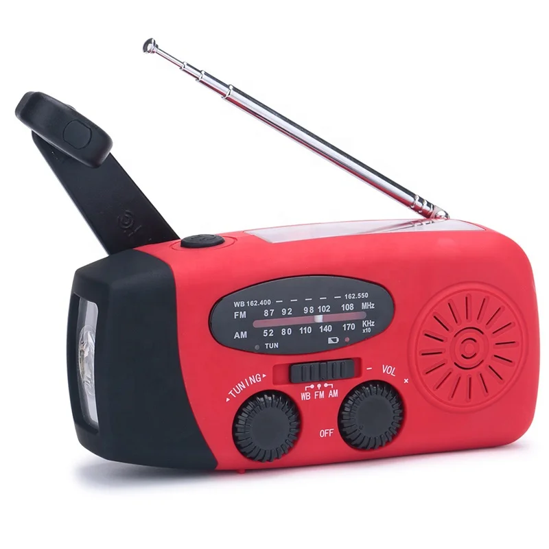 

New design mini waterproof solar hand crank radio flashlight radio portable