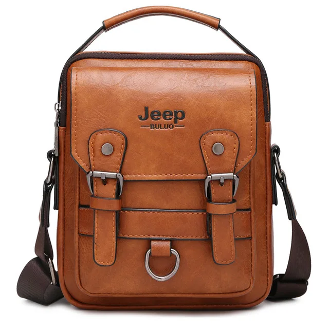 

Dropshipping New Style Large Capacity Leather Crossbody Men Bag, Gray