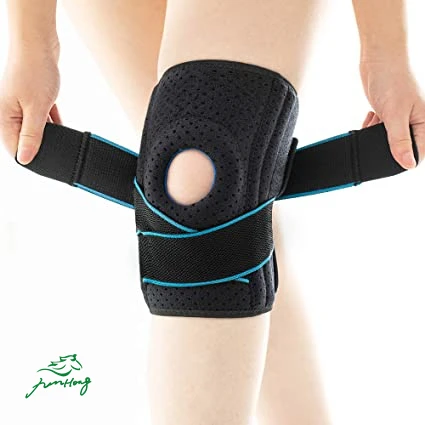 

Wholesale Sports Knee Support 2Pcs Volleyball Compression Knee Brace Protect Knee Powerful Rebound Spring Force, Black