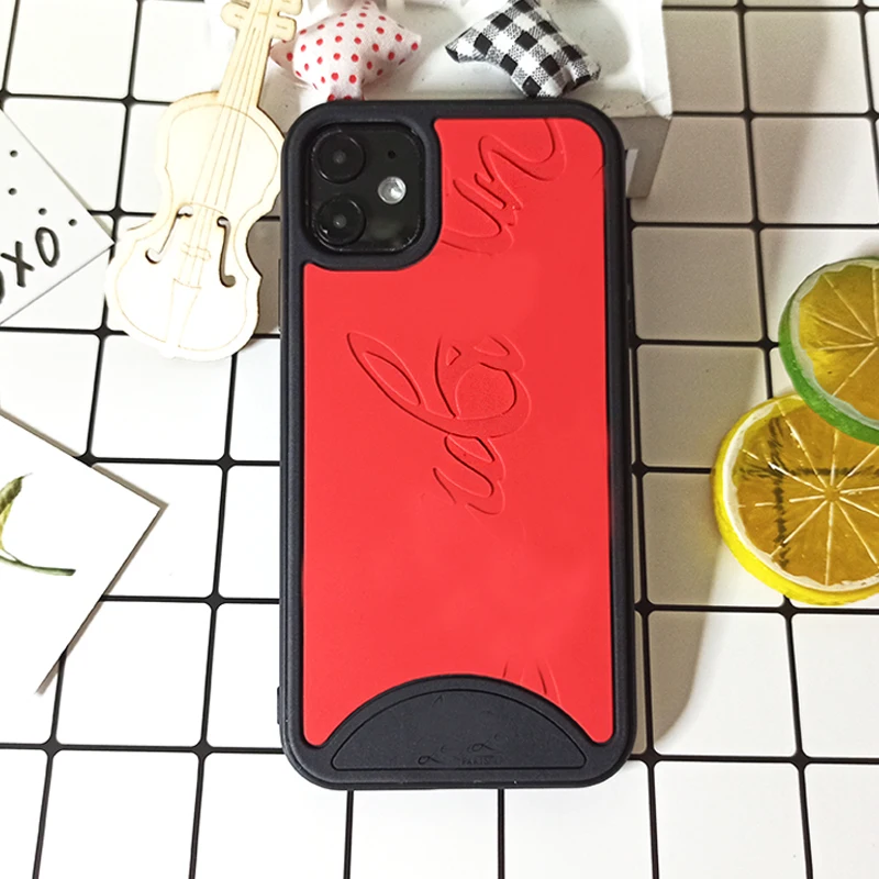 

Dropshipping Brand Case Red Bottom Sneaker Phone Case Luxury Brand Phone Case for iphone 11 pro max Silicon mobile Cover 12 pro