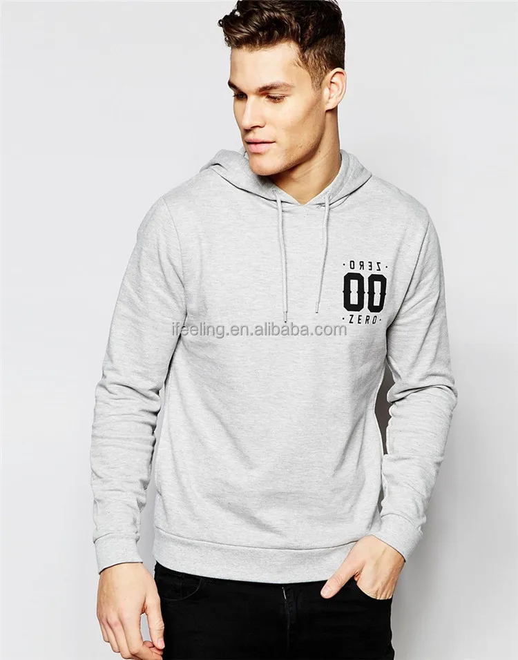 

Wholesale Pullover Contrast Color Organic Cotton Plus Size Men's Hoodies
