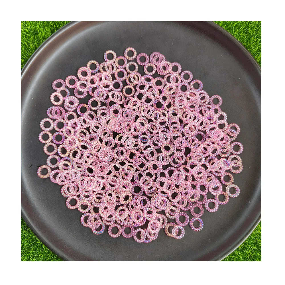Illusion Pearl Round Hollow Circle Accessories Diy Earrings Hairpin Material Hollow Round Frame Beads Diy Craft