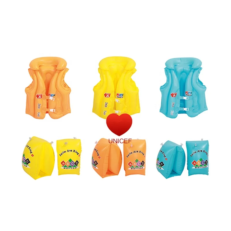 

Outdoor PVC Inflatable kids life jacket pool Toys Summer Beach Swimming Pool water Toys, Picture