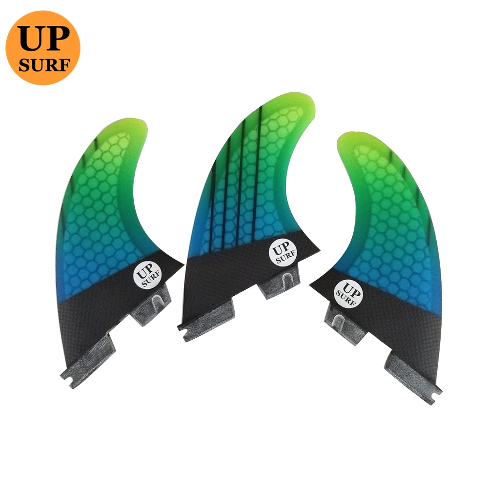 

FCS2 surfboard fin carbon color changing Honeycomb Fiberglass FCS 2 Surf Fins, As picture
