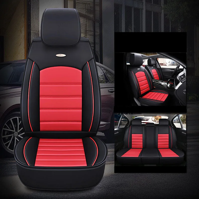 Luxury YELLOW//BLACK Leather Look Car Seat Covers Full Set Kia Rio