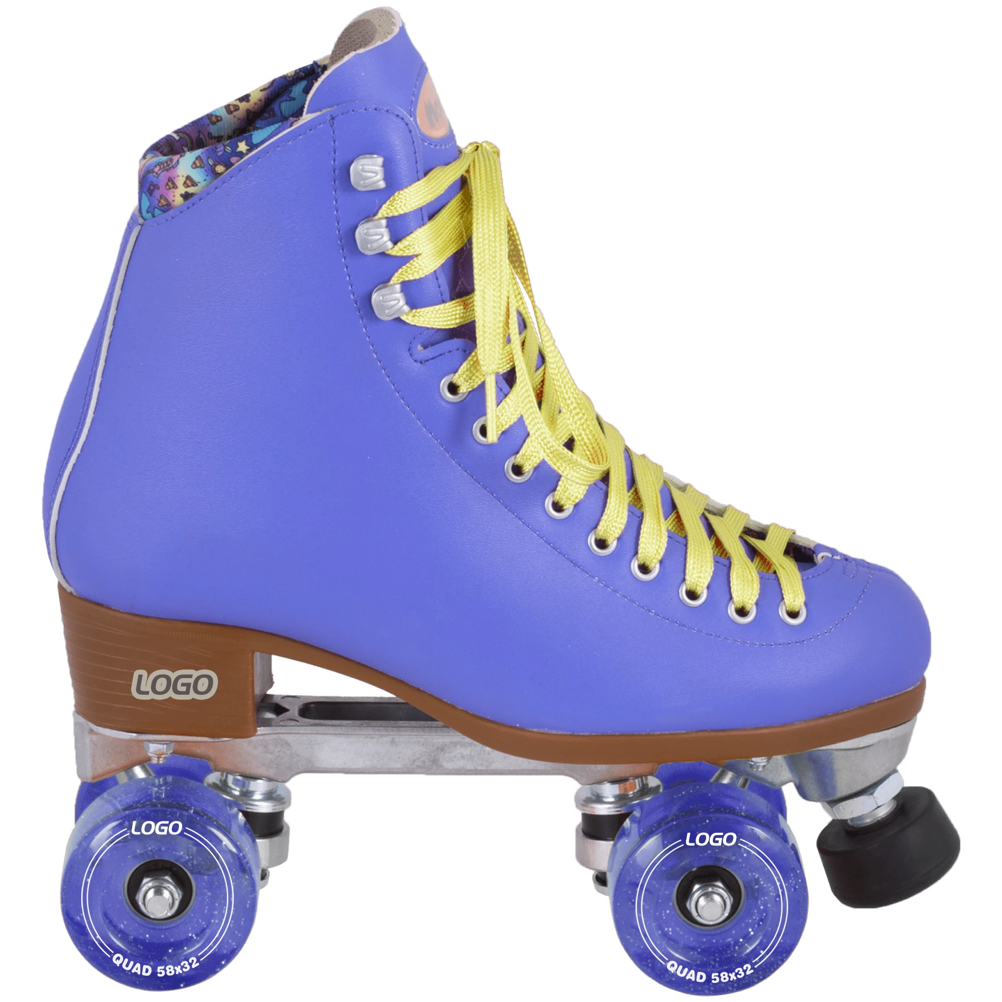 

Artificial Leather Roller Skates Double Line Skates Women Men Adult Two Line Skate Shoes Patines With Four colors PU 4 Wheels