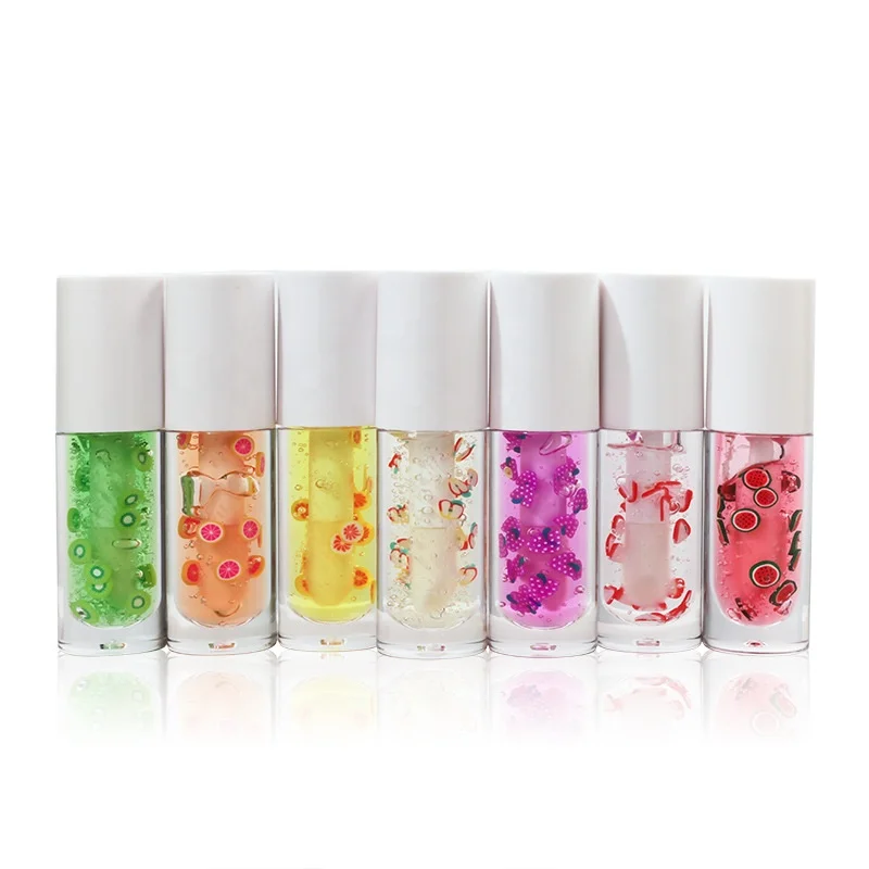 

Moisturizing high quality lip gloss base cruelty free vegan fruit lip oil gloss, 8 colors