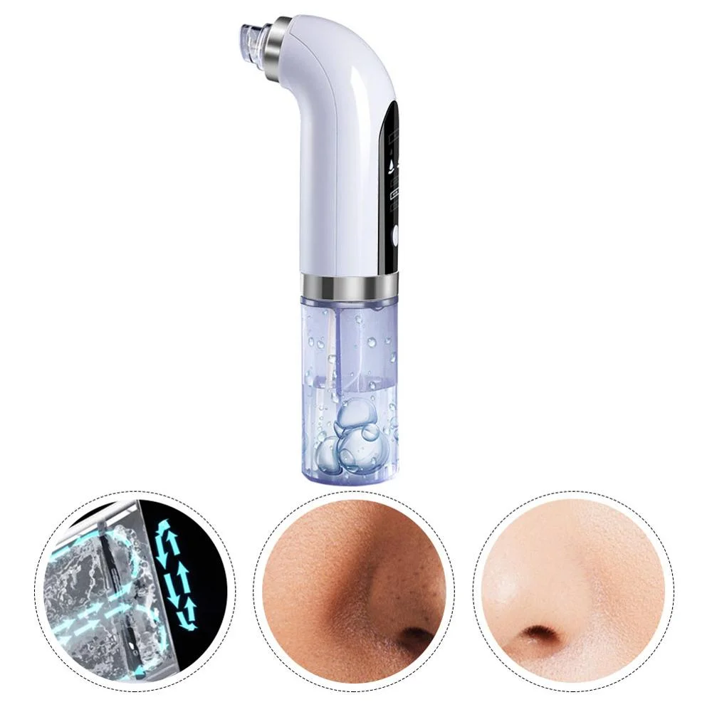 

MIQMI 2021 remove vacuum blackhead acne treatment remove vacuum blackhead face deep clean small bubble blackhead remover tools, White