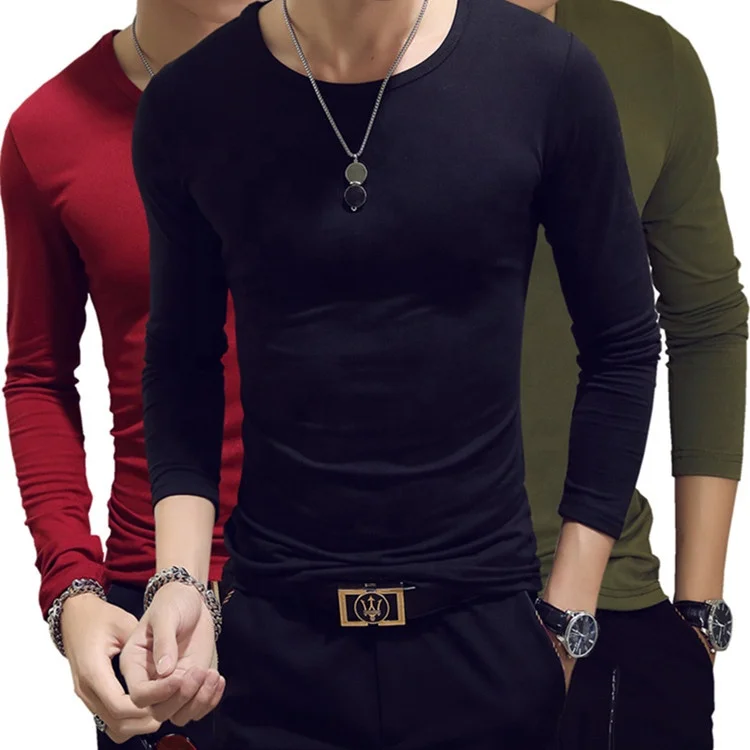 o-neck long sleeve crew neck round neck oem logo custom wholesale cheap promotional men men's t-shirt t shirts t shirt