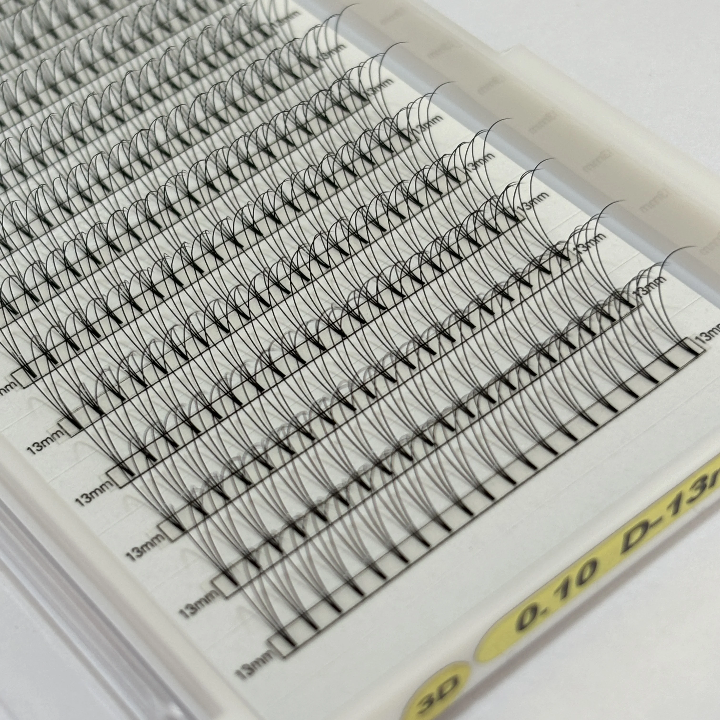 Professional Eyelashes Wholesale  3d 0.07 0.10 Heat Bonded Eyelash Extensions Private Label Eyelash Extensions