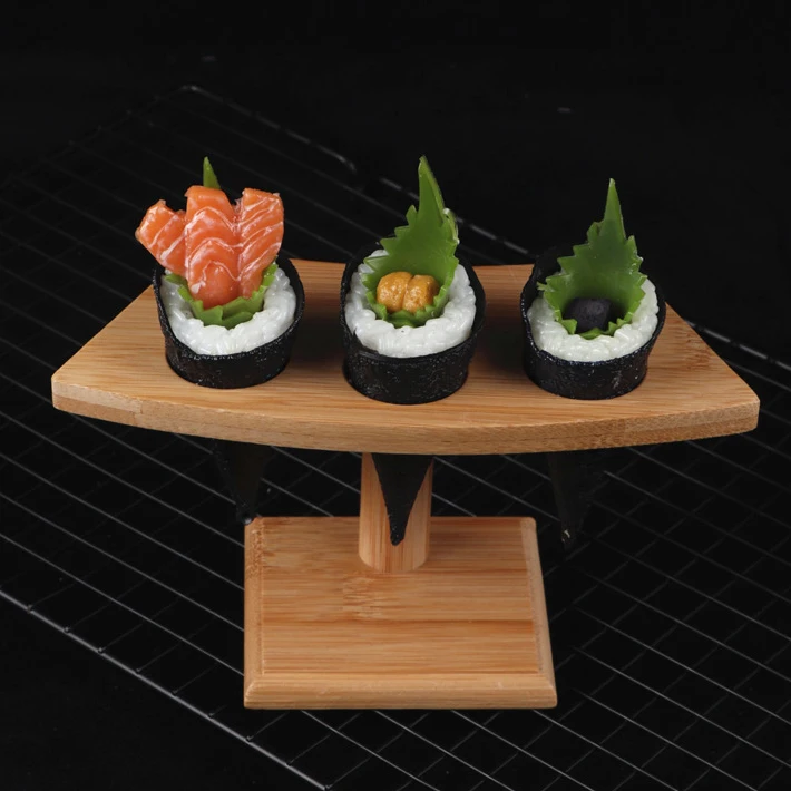 

Wedding Party Table Decoration Sushi Stand Wood Display Stand 1/2/3/4/5 Holes Bamboo Ice Cream Cone Holder