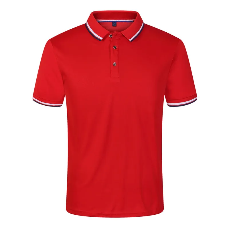 

Mens Polo Shirt Cotton Short Sleeve Shirt Solid Casual Polo Homme For Men Tee, Customized color