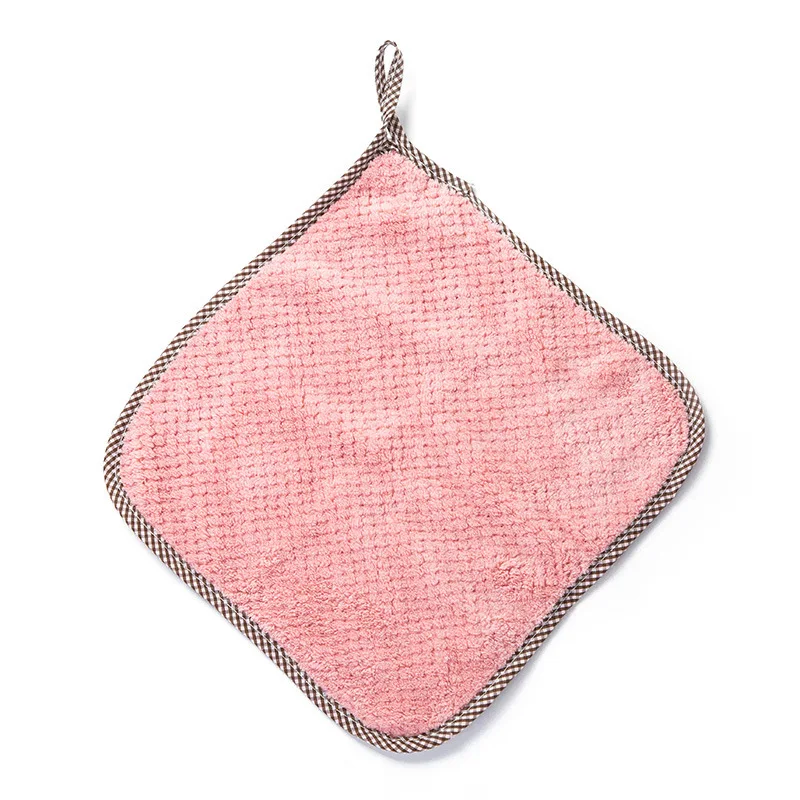 

D2455 Wholesale Home kitchen Supplies Cleaning Cloth Water Absorption Bamboo Fiber Dish Towel, 4 colors