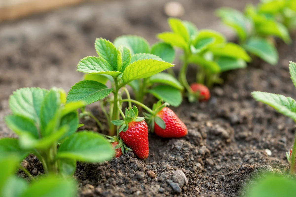 how to transplant strawberry plants