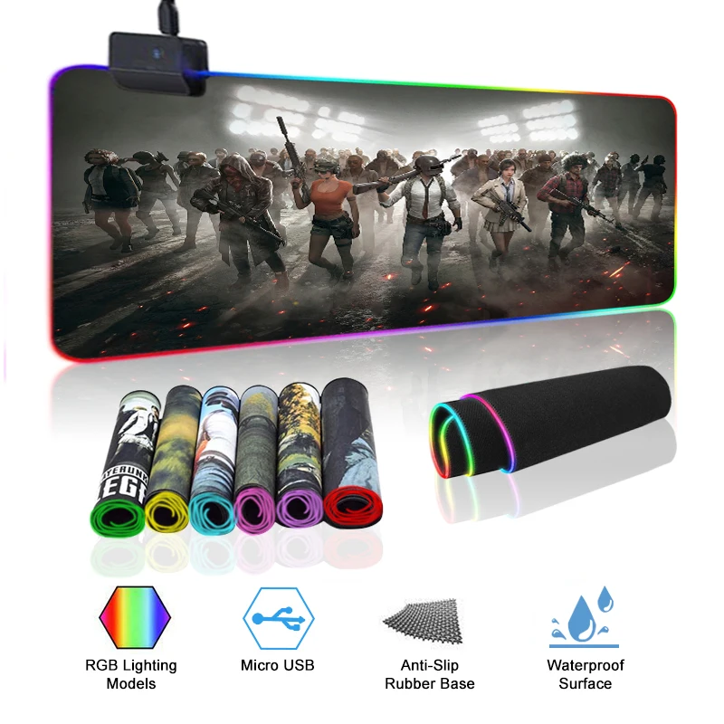 

Mousepads Led Leather Extended Xxl Gamer Gaming Large Sublimation Custom Logo Printed Rgb Mouse Pad