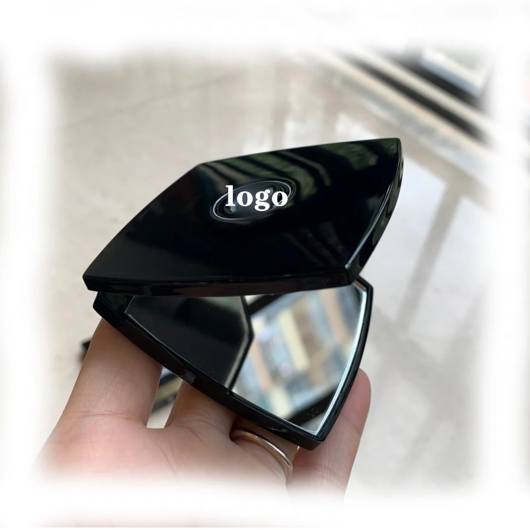 

Makeup mirror mini portable folding portable make-up mirror ladies for women, Black