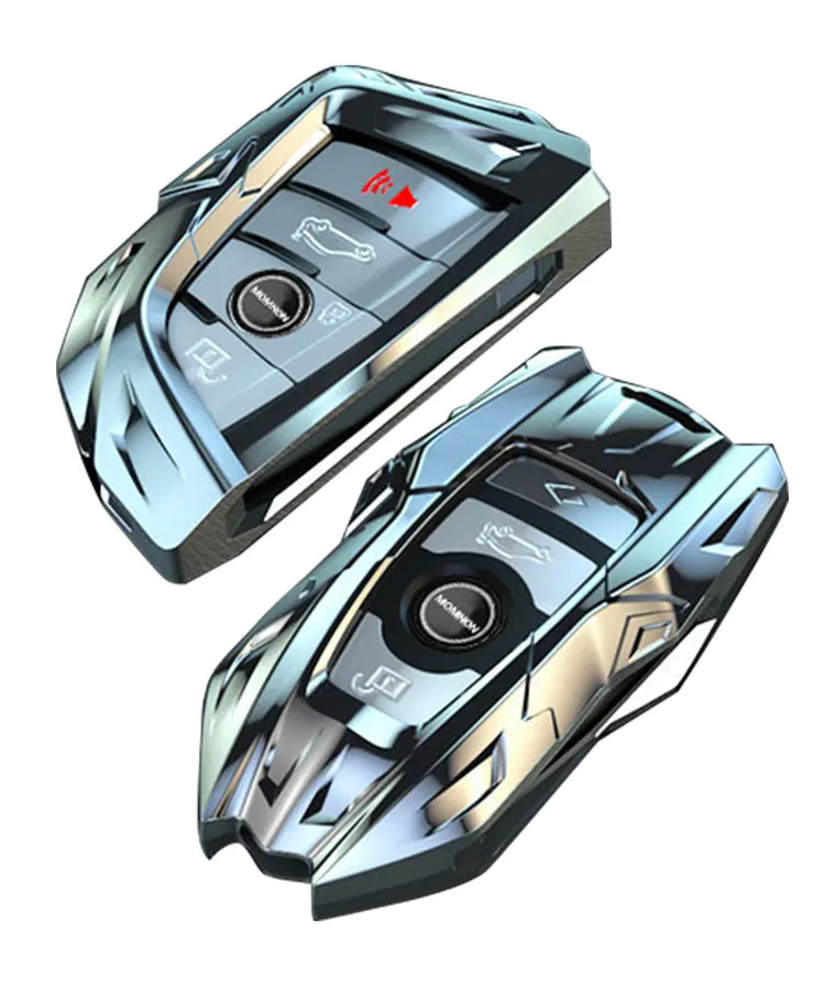 

Factory direct zinc alloy car key case is suitable for BMW 5 Series 7 Series 1 series, Silver