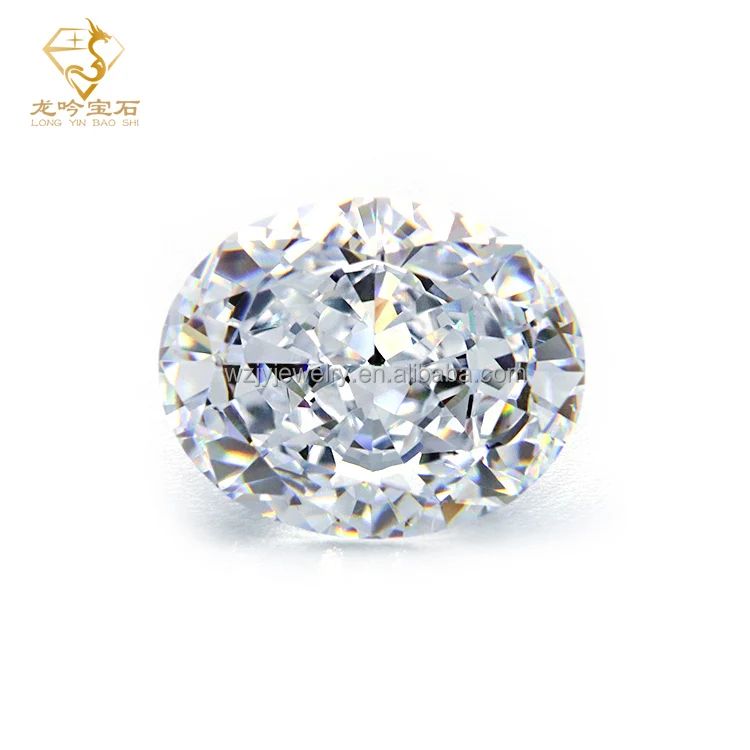 

Wuzhou Gems Manufacturer Wholesale White Iced Cut Oval Cubic Zirconia for Jewelry Making