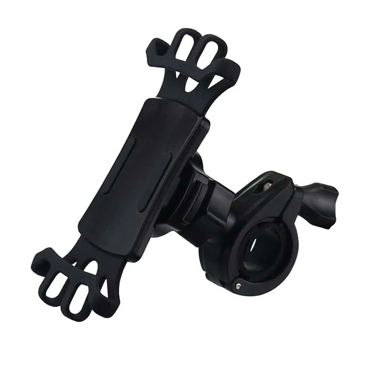 

2021 new Universal Bike Mount Bicycle mobile Phone Holder Universal Biking flexible mobile phone holder for electrical scooter, Black