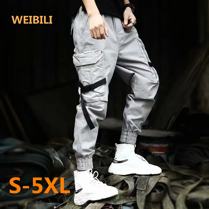 

Men Joggers Big Pocket Cargo Pants Men Slim Fit Track Pant Streetwear Joggers Workout Premium Running Trousers, Khaki,gray,black,