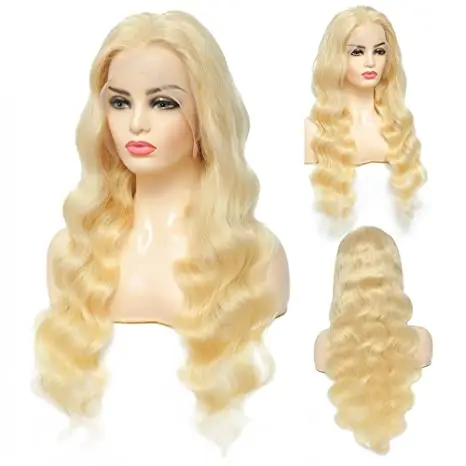 

Hot Sell Best Quality 613 blonde Human Hair wigs,100% Remy Body Brazilian Virgin Hair 613 Wig 13X4 Lace Front Wig