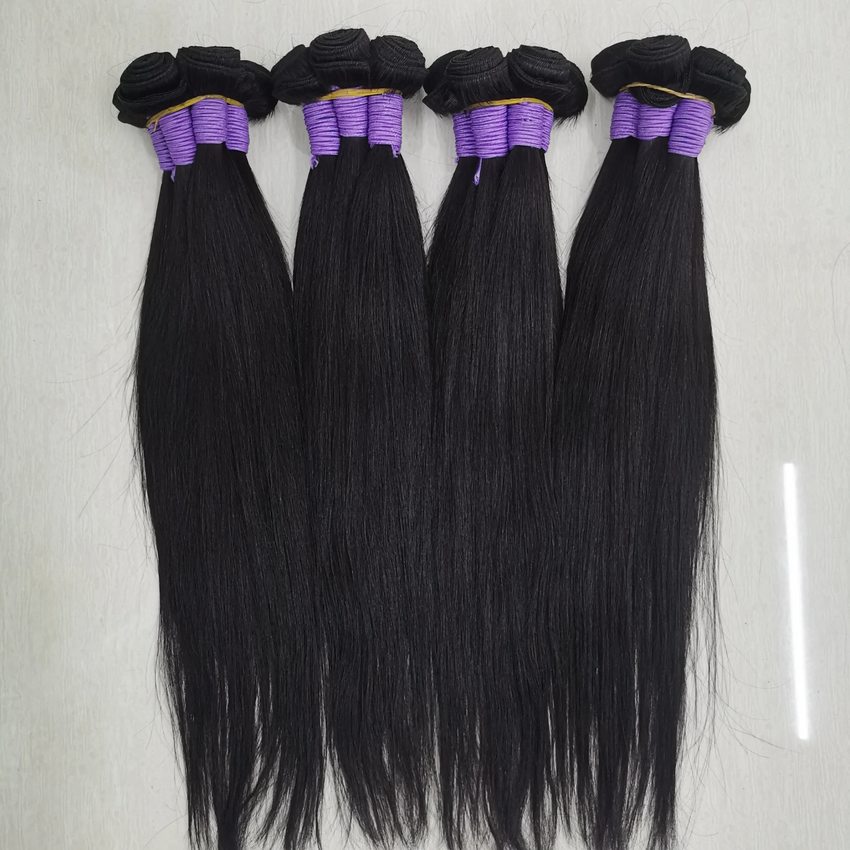 

Letsfly Straight Cheap Long Remy Hair Bundles 20PCS Factory Wholesales 50g/PCS Indian Human Hair 24 Long Inches Free Shipping