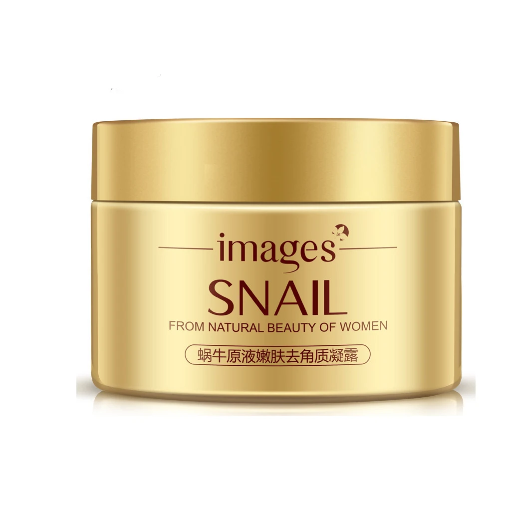 

IMAGES OEM ODM whitening skin deep peeling facial cleansing snail exfoliating gel face cleanser