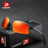 

DUBERY Cheap High Quality PC Material Sport Sunglasses Polarized Men's Sun Glasses For Riding Driving Black Goggles Oculos Male