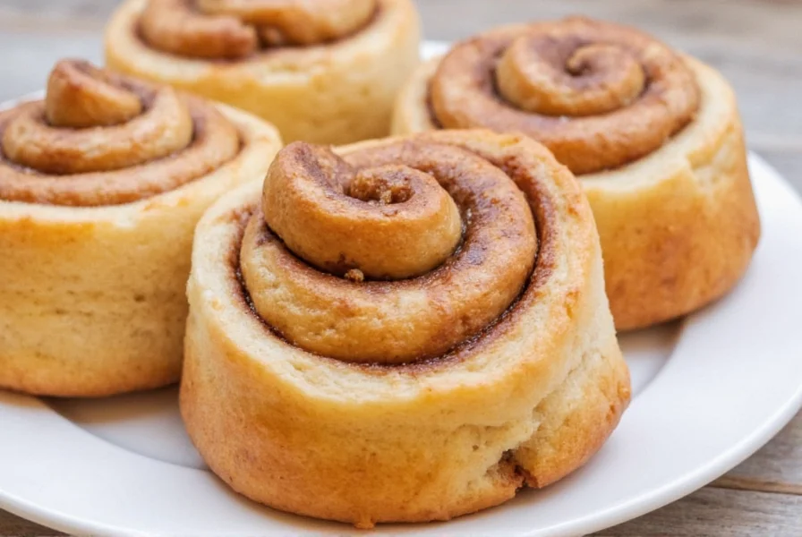 Variations of easy cinnamon bun recipe showing gluten-free, dairy-free, and vegan options