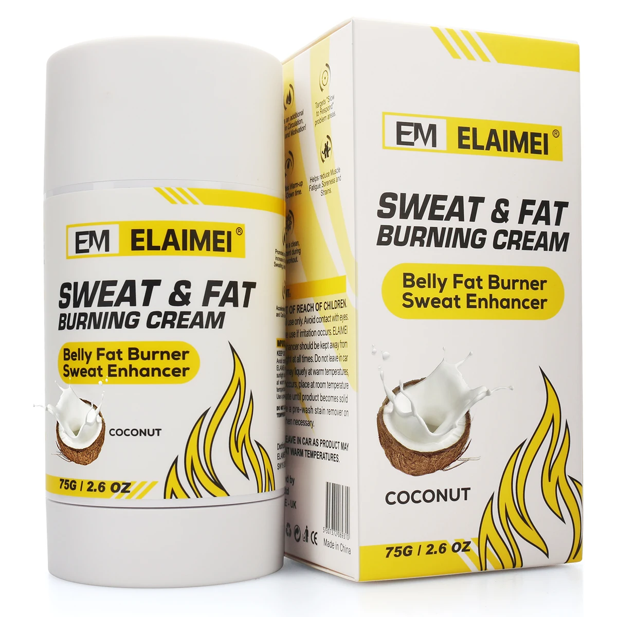 

Coconut Workout Enhancer Gel,Fat Burning Cream for Slimming Sweat Cream