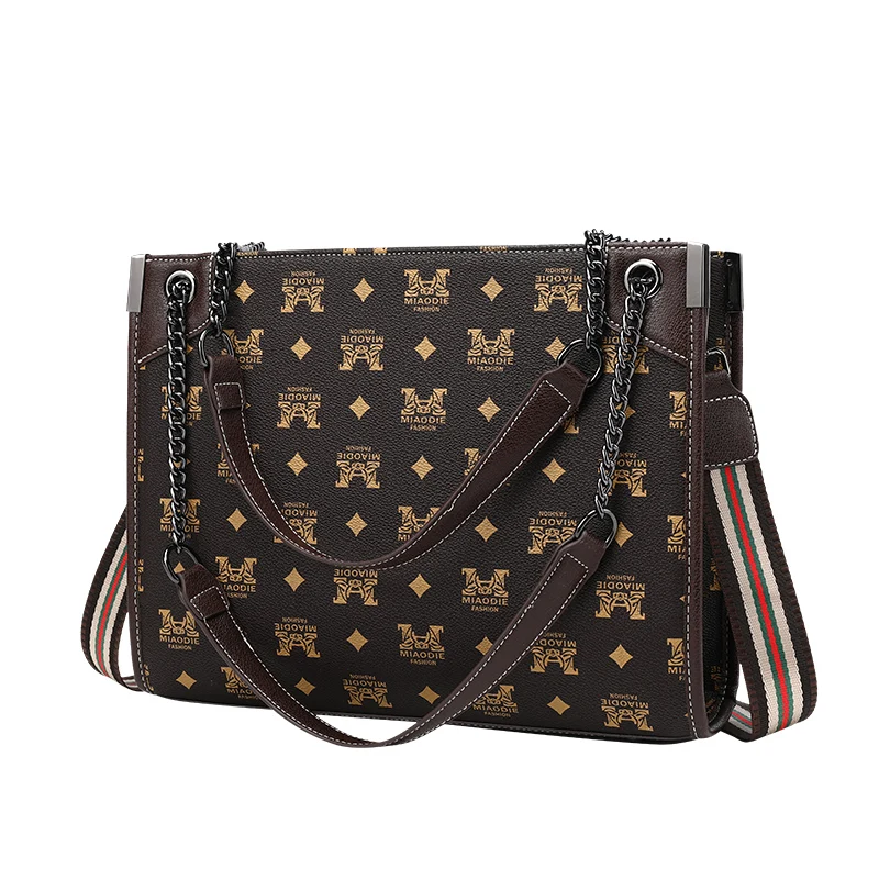 

Factory direct Printed shoulder messenger bag large shopping bag designer handbags famous brands, Black