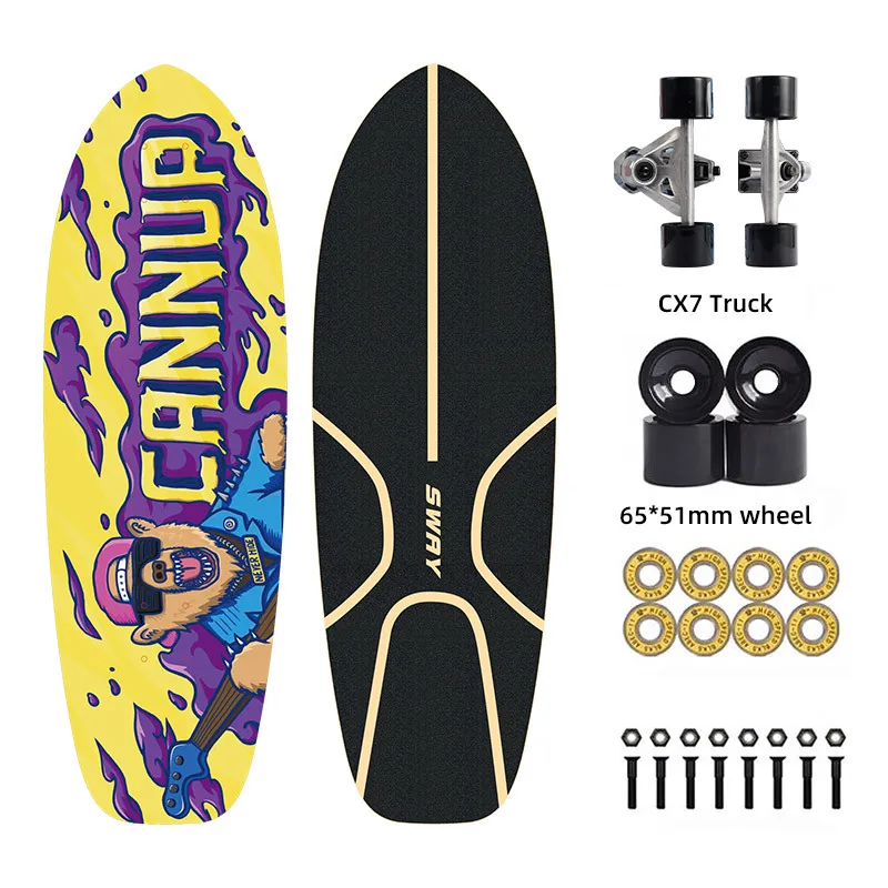 

Sway brand CX4 CX7 surf skate Truck 30 inch Slide Surf Skate Surf Skateboard