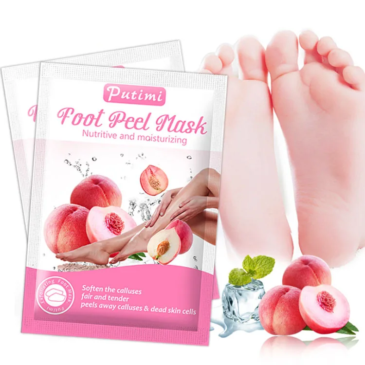 

Factory Price Feet Exfoliating Remove Dead Skin Silky Foot Mask Mask Fruit Flavor Peeling Sock Mask