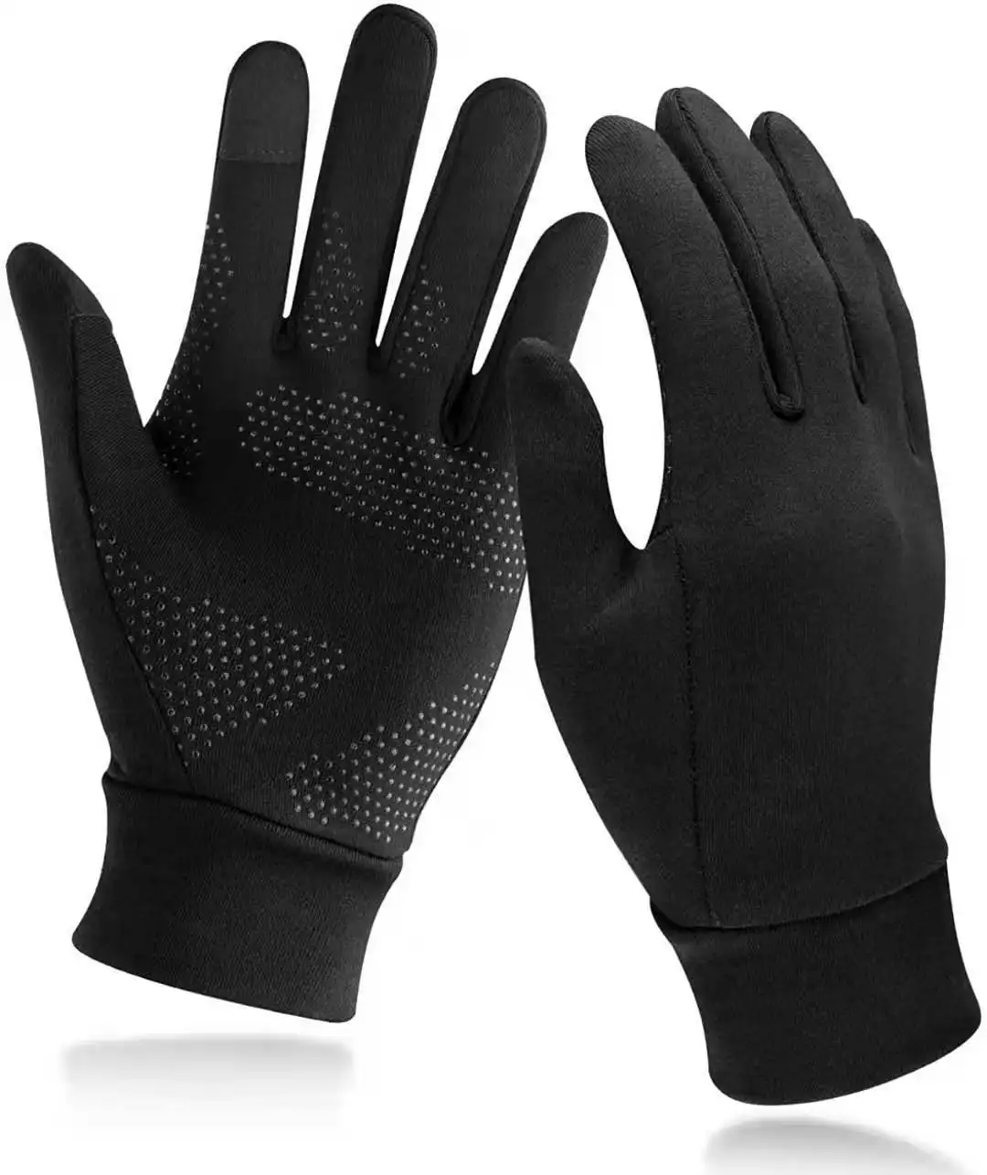 

Touch Screen Motorcycle Bike Gloves Full Finger Anti-slip Cycling Gloves, Black