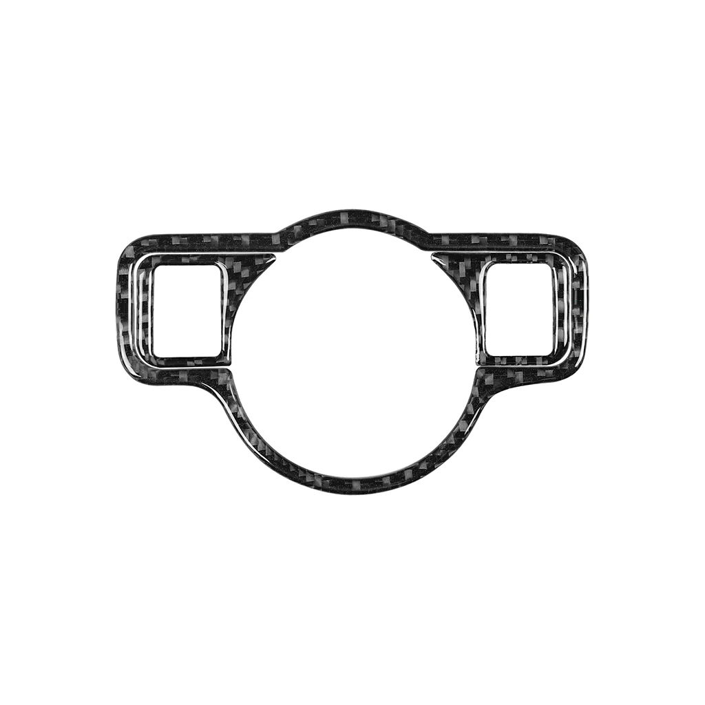 

Carbon Fiber Headlight Switch D Type Decorative Stickers Trim for Mercedes-Benz