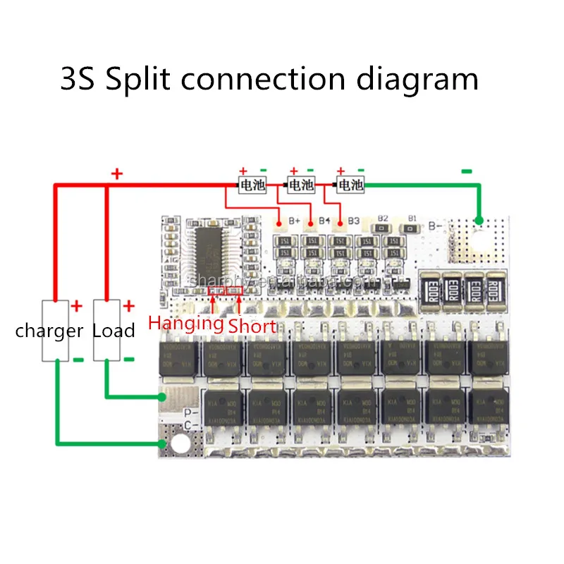 3S//4S 12 V 100 A Polymer lithium phosphate protection boardus