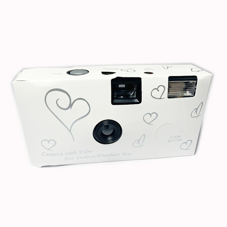 

Custmizable custom 35mm disposable film flash camera with film