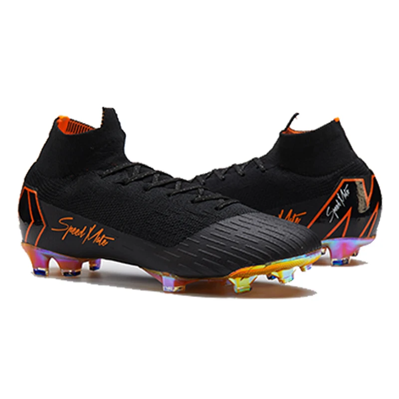 FG Men High Ankle Professional Training Cleat Adults Sport Sneakers Superfly 6 Soccer Shoe Wholesale Cr7 Football Boots