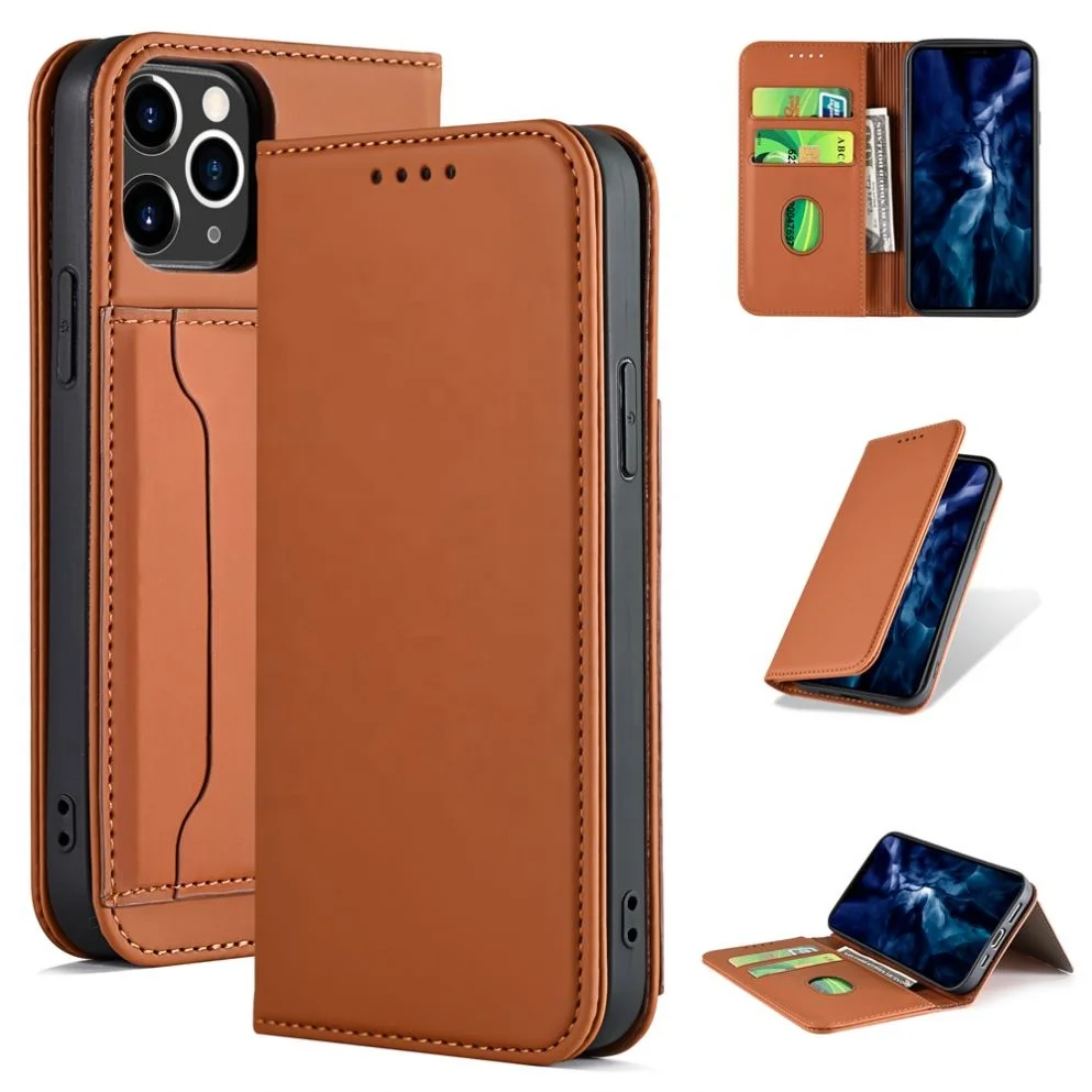 

Credit Card Slot Wallet Phone Case For Iphone 11 Xs Pu 12 Pro Max, 5 colors