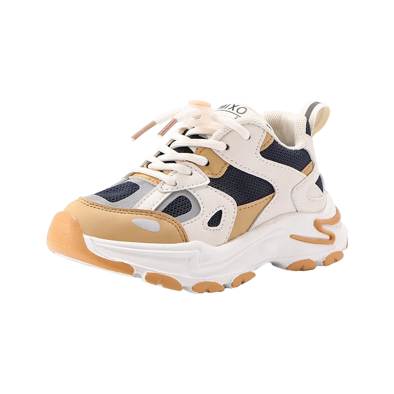 

Wholesale Custom Leather Loafers Soft Mesh Anti-slippery Rubber School Kindergarten Shoe Kids Fashion Sneakers Children Shoes, Black