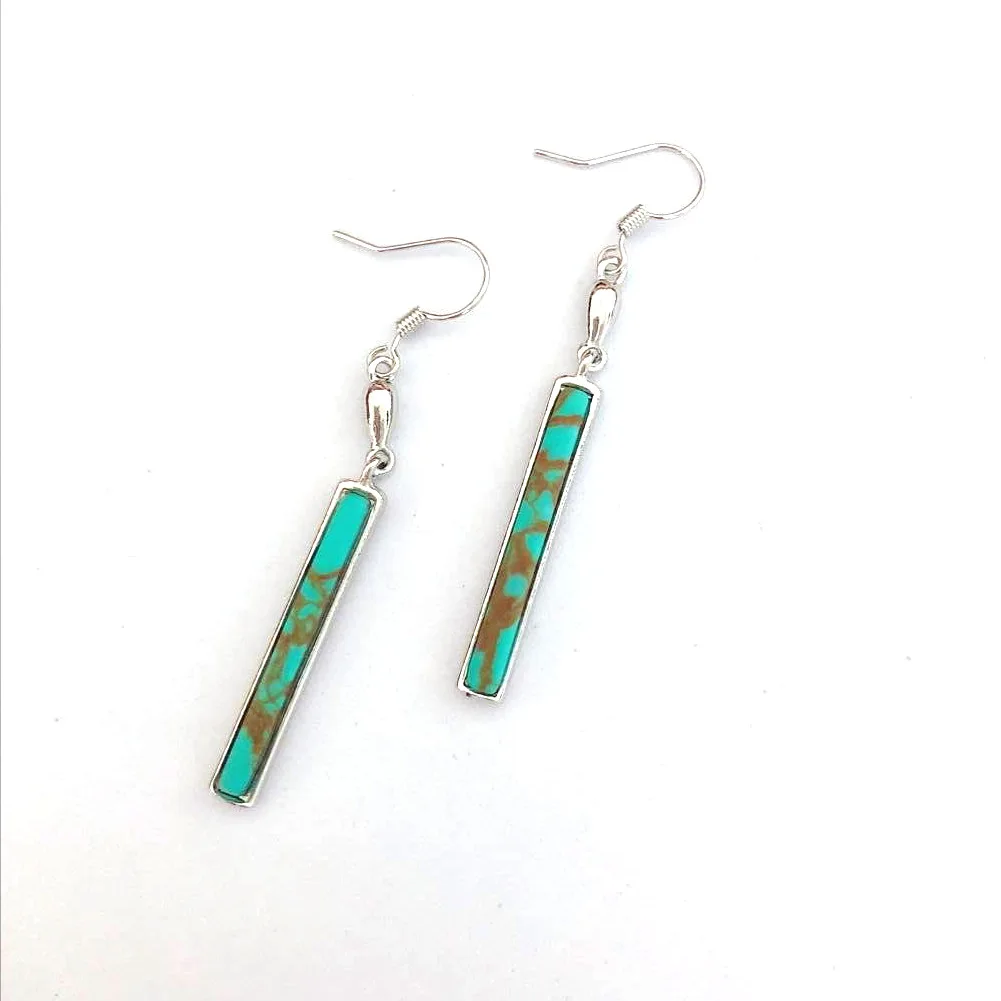 

wholesale tuquoise earrings and pure turquoise trendy earings drop earrings