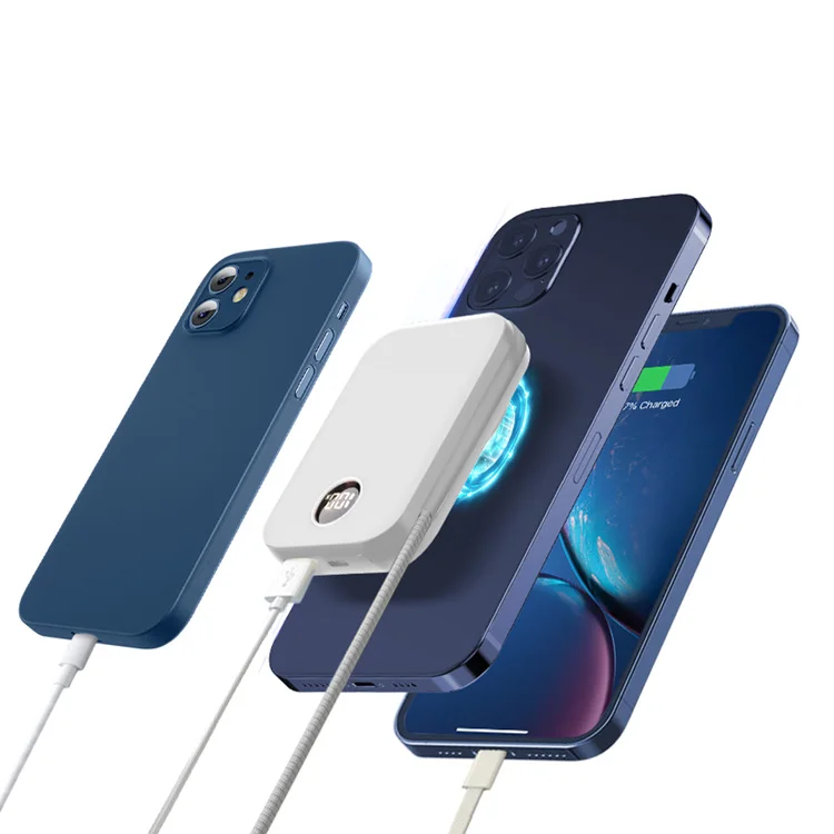 

New Digital Display 15W Wireless Magnetic Fast Charging Power Bank 10000mAh For iPhone 11 12 13 pro Huawei Xiaomi Samsung