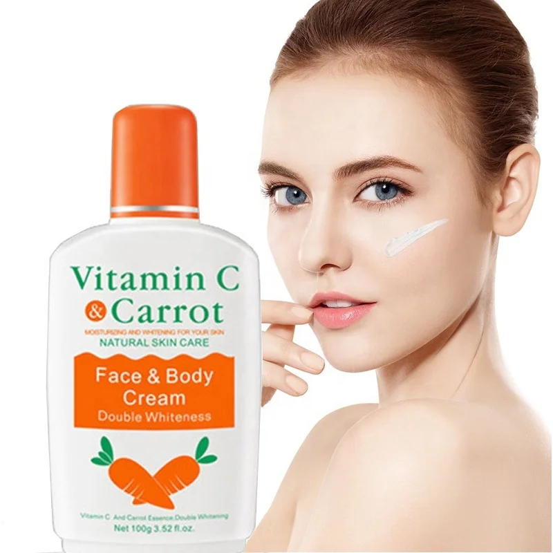 

100g Natural Skin Care Anti-aging Cream Nourishing Ingredients Face and Body Improve Dry Rough Vitamin C Carrot Whitening Cream