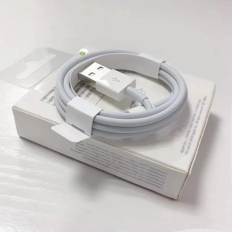

Data USB Cable for iPhone Cable Original Fast Charger Charging Cable For iPhone 7 8 Plus XS 11 12 Pro Max Charger Wire For iPad