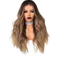 

New Arrival Gradient Brown Color Long Curly Hair Extension Wigs